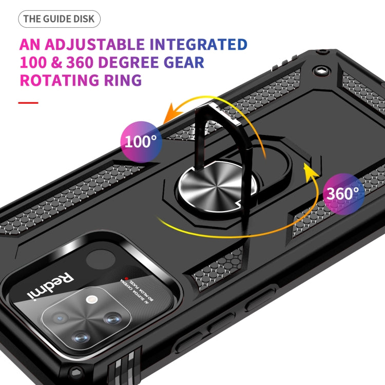 RING ARMOR Tvrdený kryt pre Xiaomi Redmi 10C - čierny