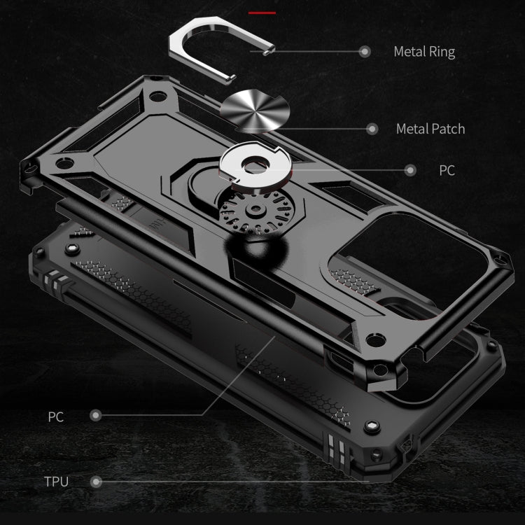 RING ARMOR Tvrdený kryt pre Xiaomi Redmi 10C - čierny