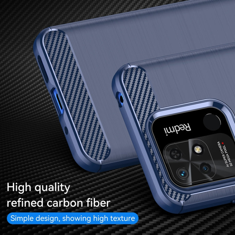 CARBON Zadný obal pre Xiaomi Redmi 10C - modrý