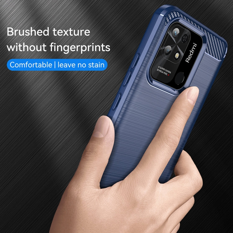 CARBON Zadný obal pre Xiaomi Redmi 10C - modrý