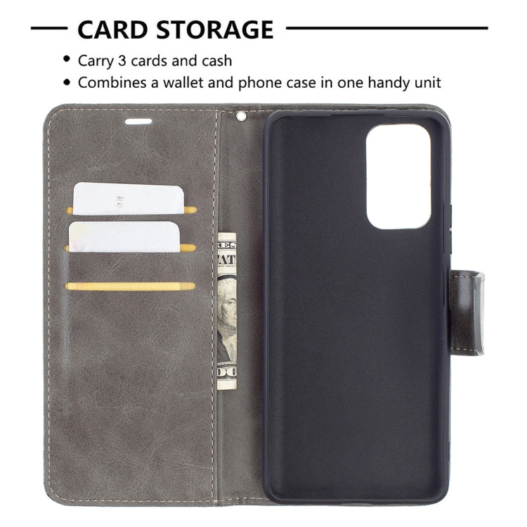 LAMBSKIN Knižkové puzdro pre Xiaomi Redmi Note 10 Pro - sivé