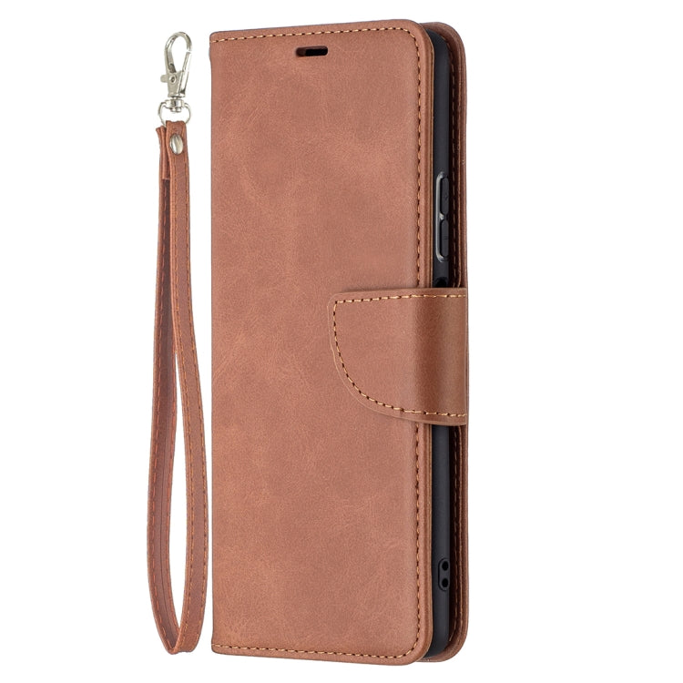 LAMBSKIN Knižkové puzdro pre Xiaomi Redmi Note 10 Pro - hnedé