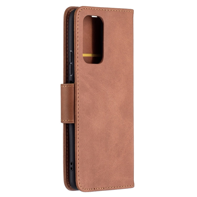 LAMBSKIN Knižkové puzdro pre Xiaomi Redmi Note 10 Pro - hnedé