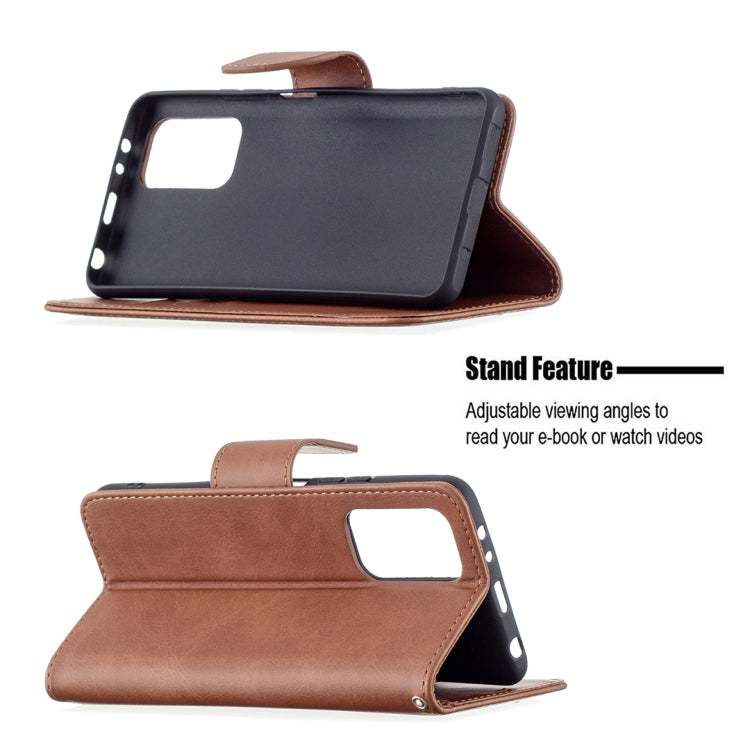 LAMBSKIN Knižkové puzdro pre Xiaomi Redmi Note 10 Pro - hnedé