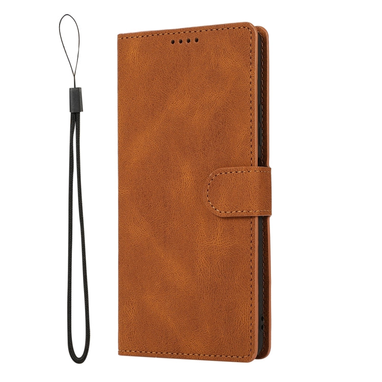 CALF Knižkové puzdro pre Xiaomi Redmi Note 10 Pro - tmavo hnedé