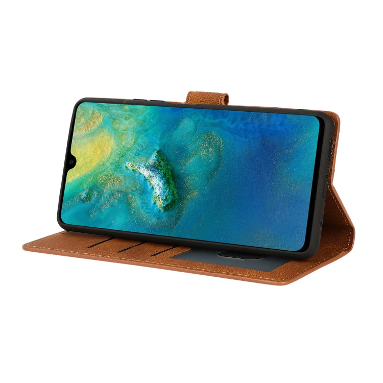 CALF Knižkové puzdro pre Xiaomi Redmi Note 10 Pro - tmavo hnedé