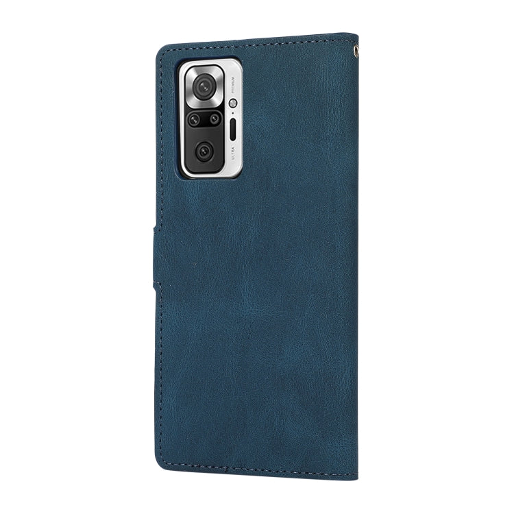 CALF Knižkové puzdro pre Xiaomi Redmi Note 10 Pro - modré