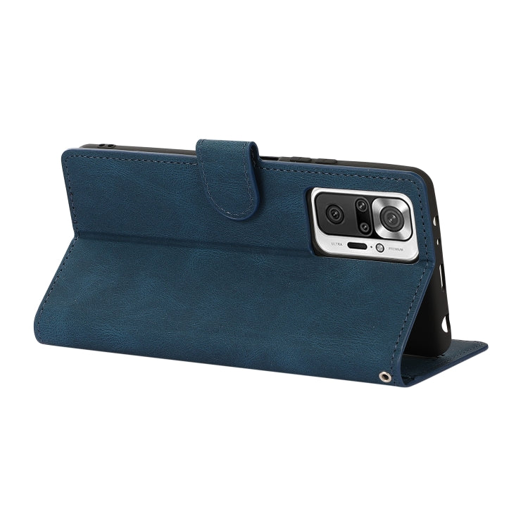 CALF Knižkové puzdro pre Xiaomi Redmi Note 10 Pro - modré