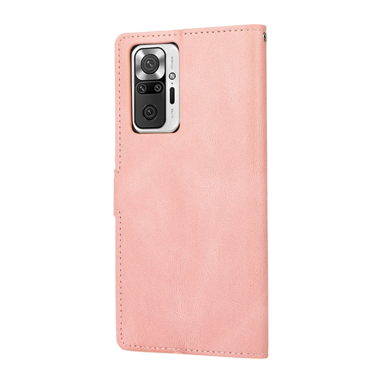 CALF Knižkové puzdro pre Xiaomi Redmi Note 10 Pro - ružové