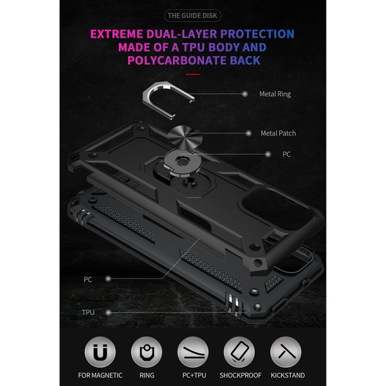 RING ARMOR Tvrdený kryt pre Xiaomi Redmi Note 10 Pro - čierny