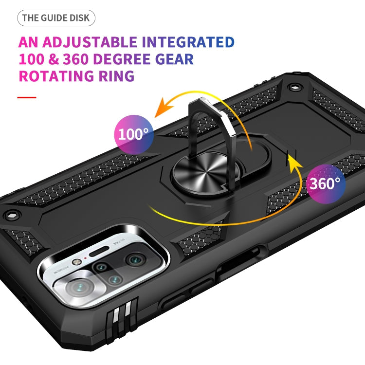RING ARMOR Tvrdený kryt pre Xiaomi Redmi Note 10 Pro - čierny