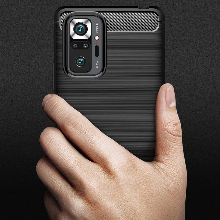 CARBON Zadný obal pre Xiaomi Redmi Note 10 Pro - čierny