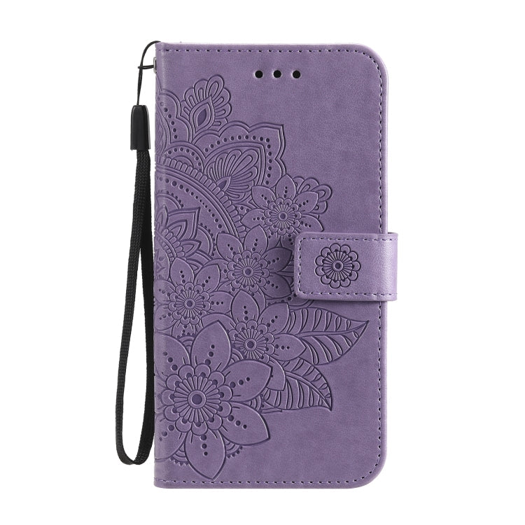 FLOWER Knižkové puzdro pre Xiaomi Redmi Note 10 / Note 10s - fialové