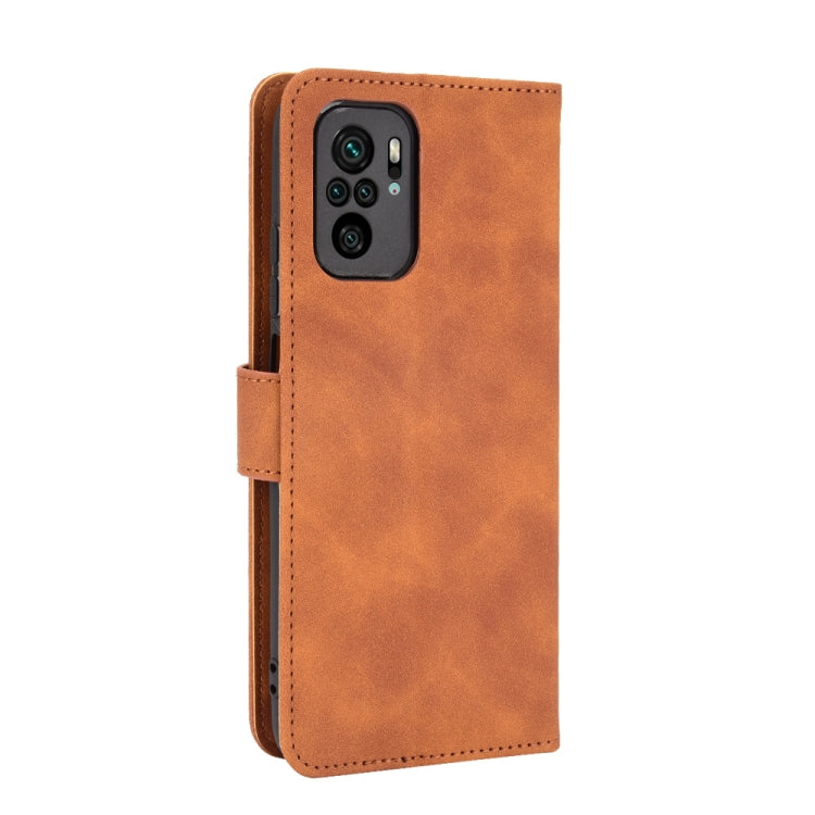 SOLID Knižkové puzdro pre Xiaomi Redmi Note 10 / Note 10S - hnedé
