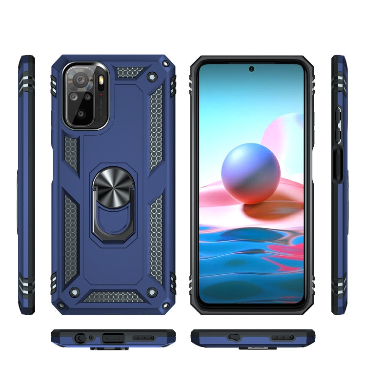 RING ARMOR Tvrdený kryt pre Xiaomi Redmi Note 10 / Note 10s - modrý