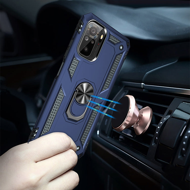 RING ARMOR Tvrdený kryt pre Xiaomi Redmi Note 10 / Note 10s - modrý