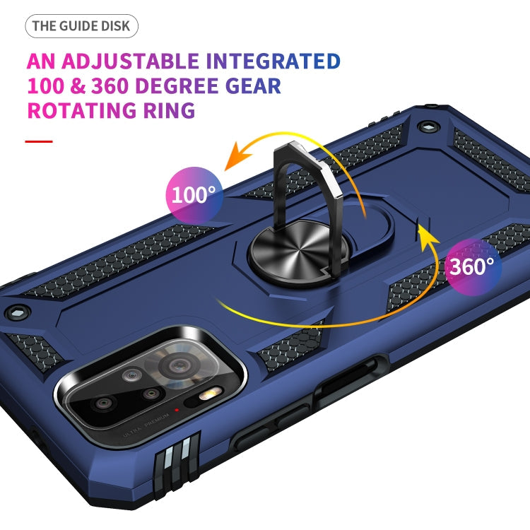 RING ARMOR Tvrdený kryt pre Xiaomi Redmi Note 10 / Note 10s - modrý