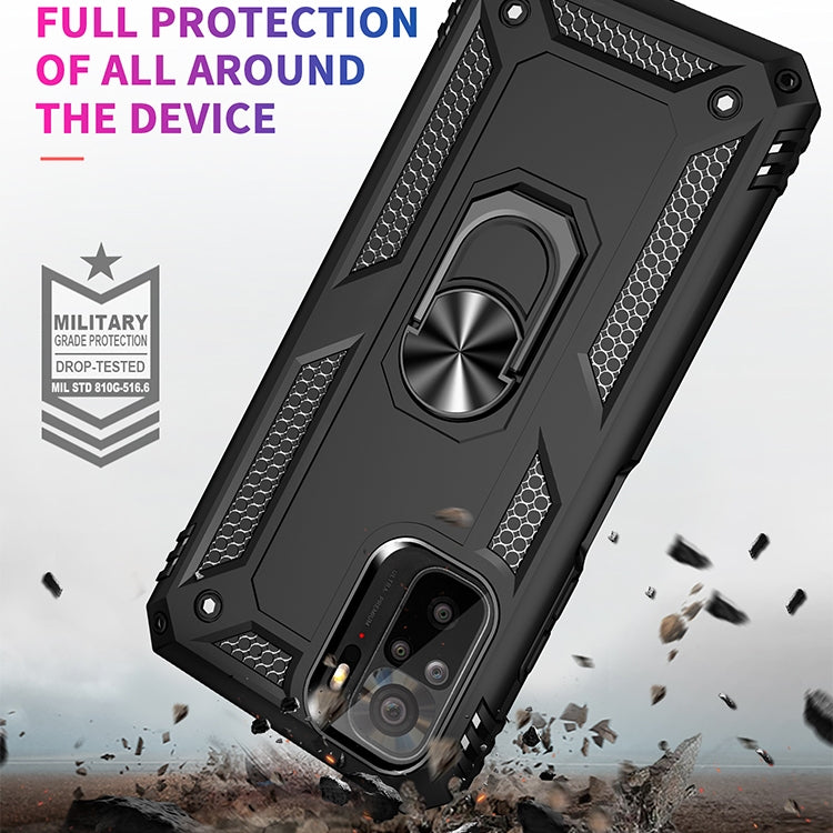 RING ARMOR Tvrdený kryt pre Xiaomi Redmi Note 10 / Note 10s - čierny