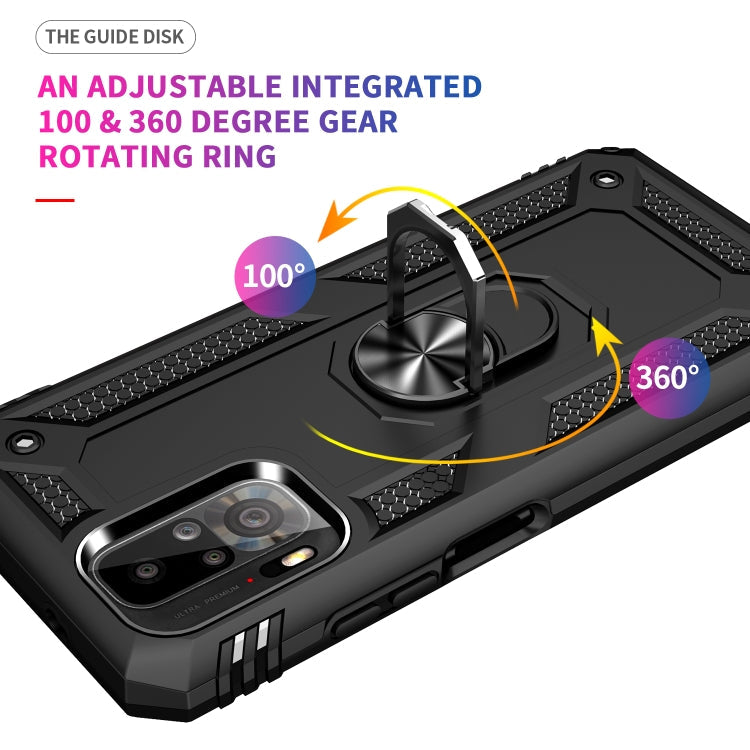 RING ARMOR Tvrdený kryt pre Xiaomi Redmi Note 10 / Note 10s - čierny