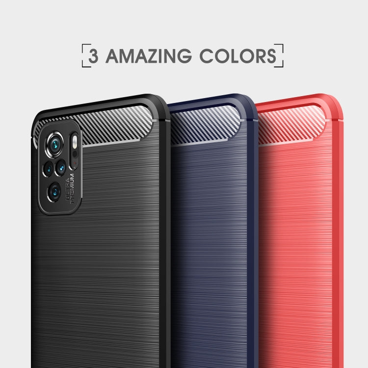 CARBON Zadný obal pre Xiaomi Redmi Note 10 / Note 10S - čierny