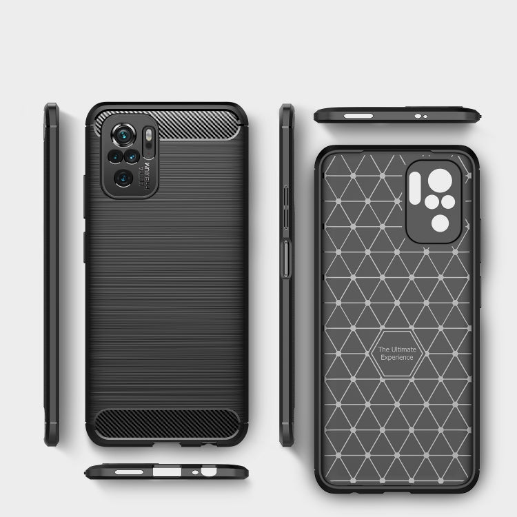 CARBON Zadný obal pre Xiaomi Redmi Note 10 / Note 10S - čierny