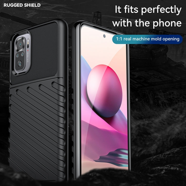 THUNDER Ochranný kryt pre Xiaomi Redmi Note 10 / Note 10S - čierny