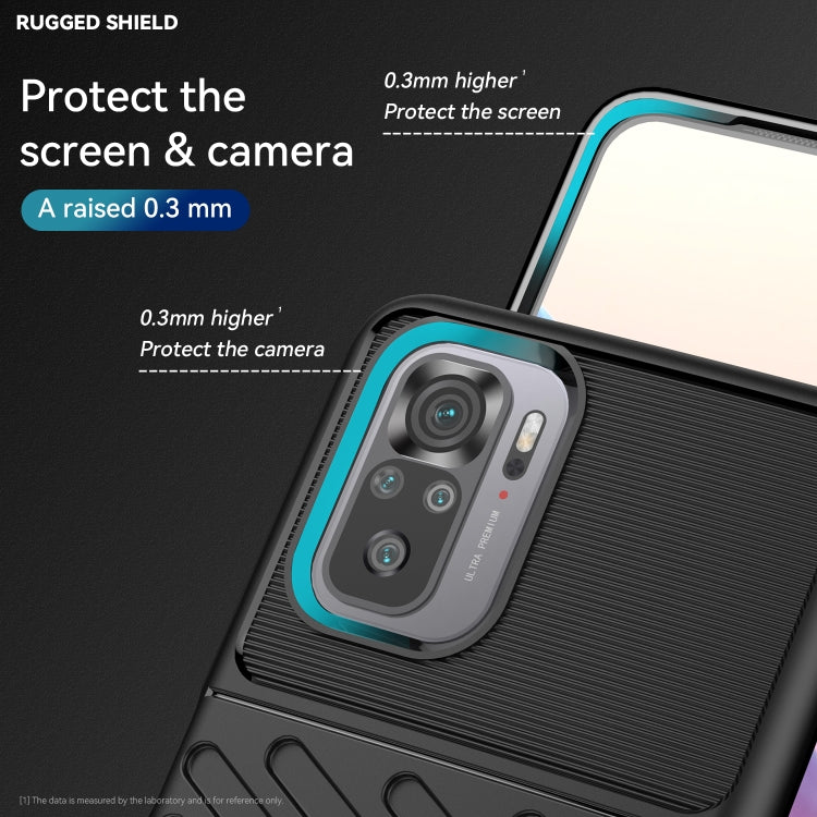 THUNDER Ochranný kryt pre Xiaomi Redmi Note 10 / Note 10S - čierny