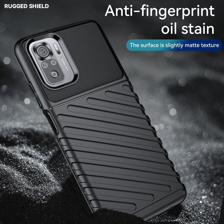 THUNDER Ochranný kryt pre Xiaomi Redmi Note 10 / Note 10S - čierny