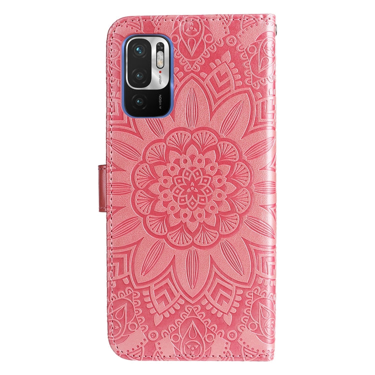 FLOWER Knižkové puzdro pre Xiaomi Redmi Note 10 5G - ružové