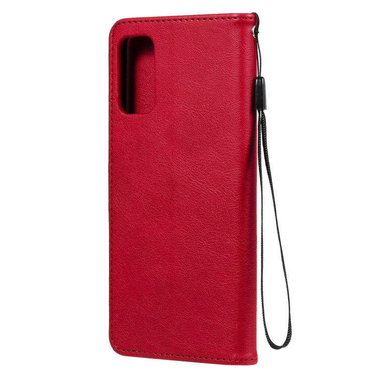SOLID Knižkové puzdro pre Xiaomi Redmi Note 10 5G - červené