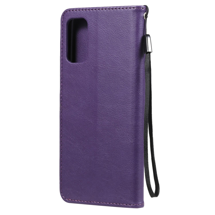 SOLID Knižkové puzdro pre Xiaomi Redmi Note 10 5G - fialové