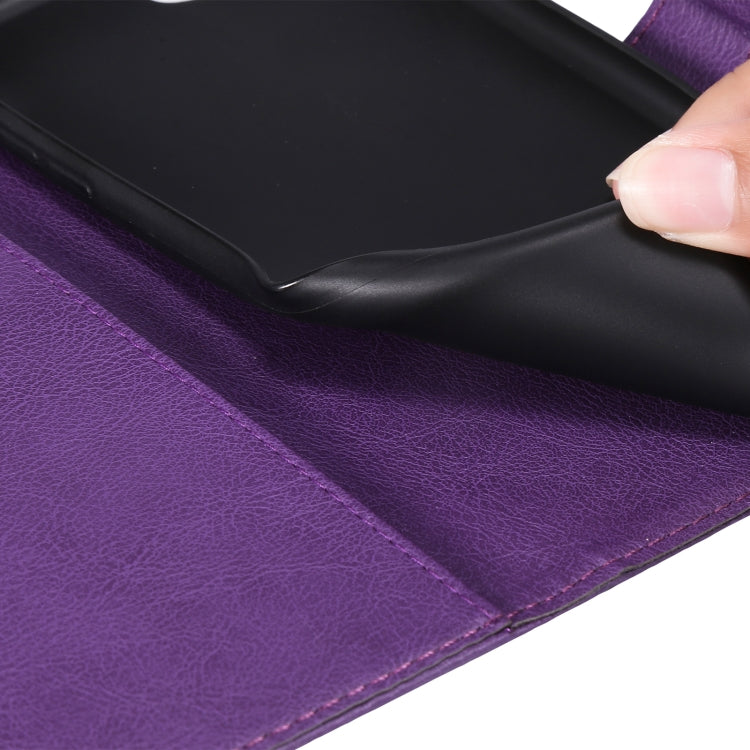 SOLID Knižkové puzdro pre Xiaomi Redmi Note 10 5G - fialové