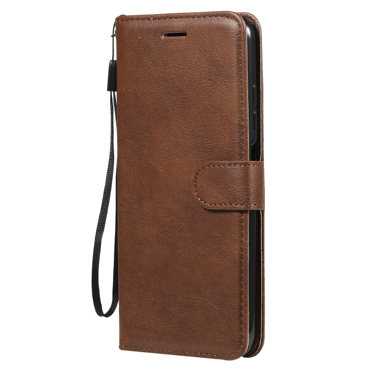 SOLID Knižkové puzdro pre Xiaomi Redmi Note 10 5G - tmavo hnedé