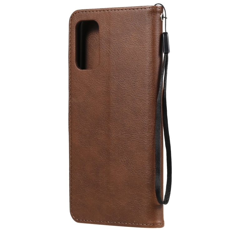 SOLID Knižkové puzdro pre Xiaomi Redmi Note 10 5G - tmavo hnedé