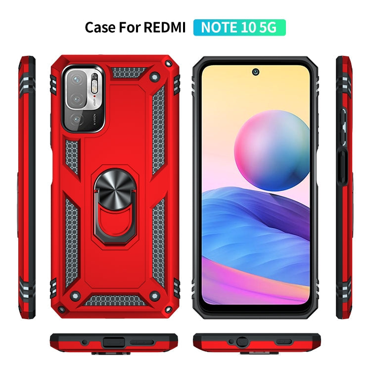 RING ARMOR Tvrdený kryt pre Xiaomi Redmi Note 10 5G - červený