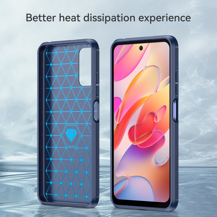 CARBON Zadný obal pre Xiaomi Redmi Note 10 5G - modrý