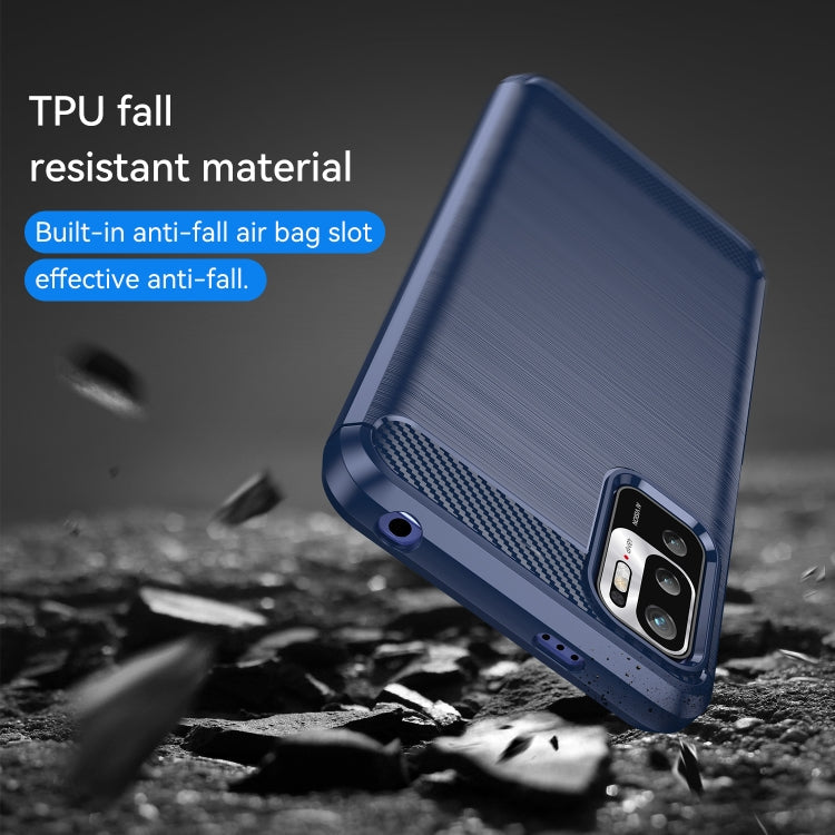 CARBON Zadný obal pre Xiaomi Redmi Note 10 5G - modrý