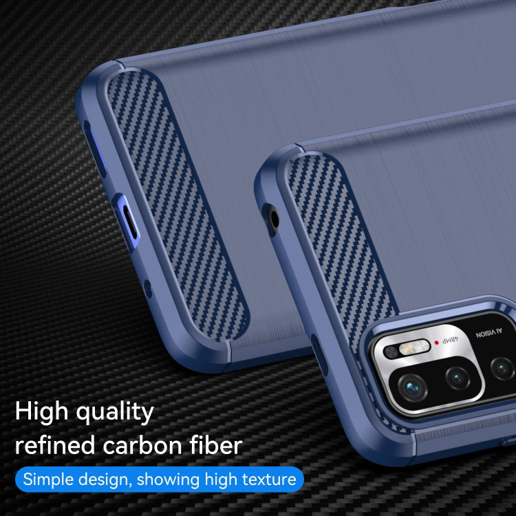 CARBON Zadný obal pre Xiaomi Redmi Note 10 5G - modrý