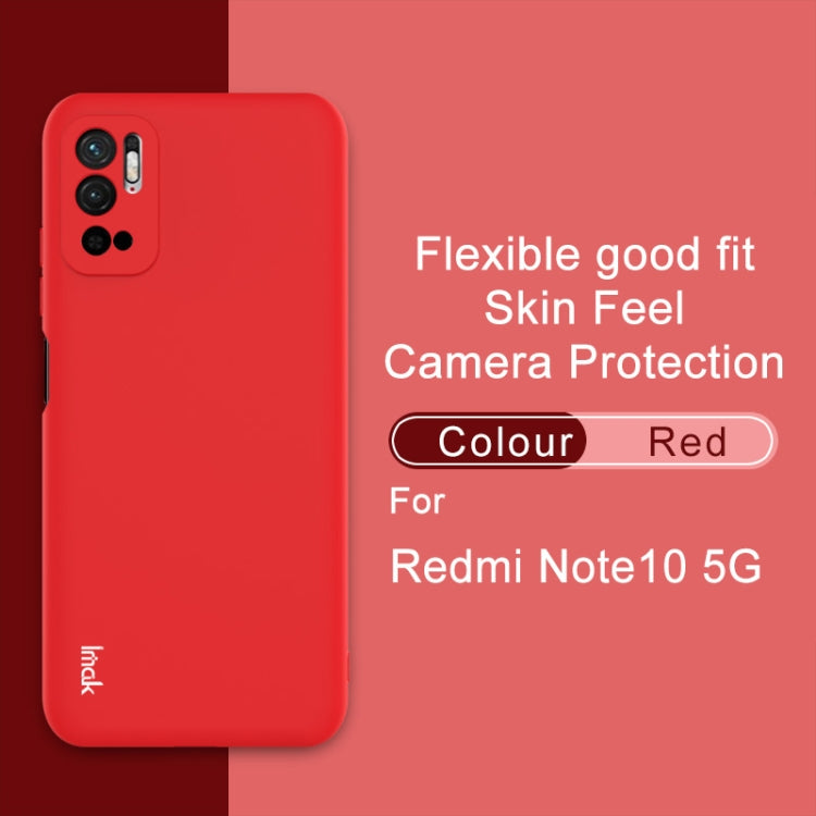 MATT Silikónový obal pre Xiaomi Redmi Note 10 5G - červený