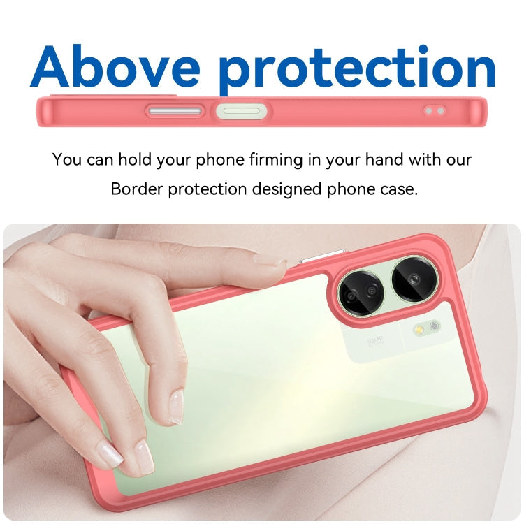 ACRYLIC Zadný kryt pre Xiaomi Redmi 13C - červený