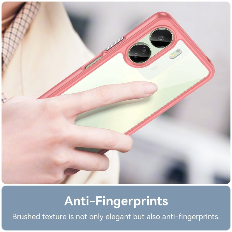 ACRYLIC Zadný kryt pre Xiaomi Redmi 13C - červený