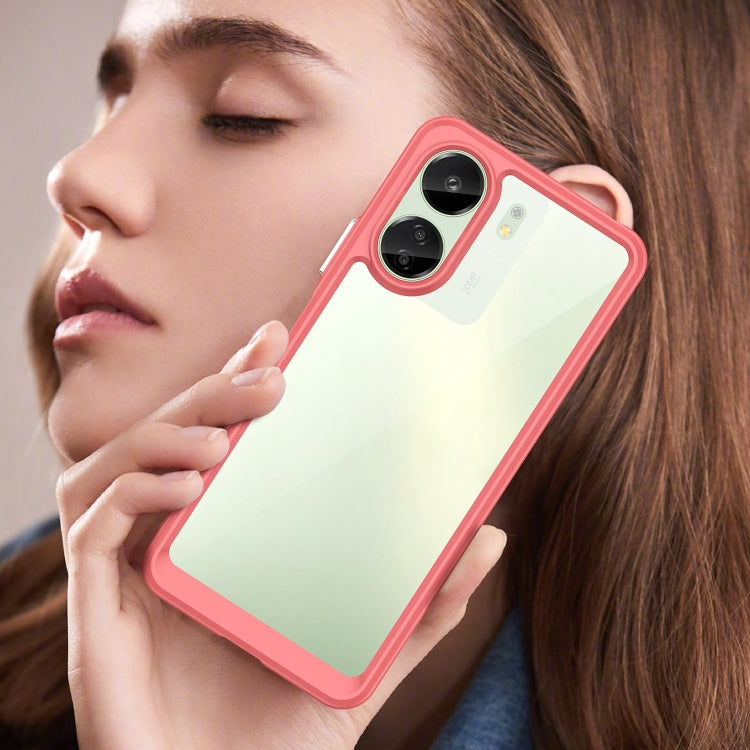 ACRYLIC Zadný kryt pre Xiaomi Redmi 13C - červený