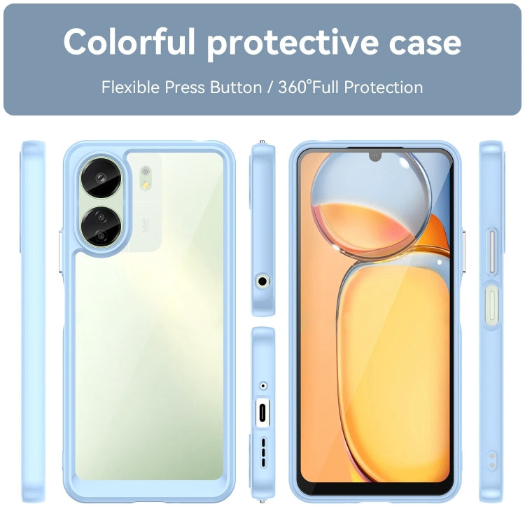 ACRYLIC Zadný kryt pre Xiaomi Redmi 13C - modrý