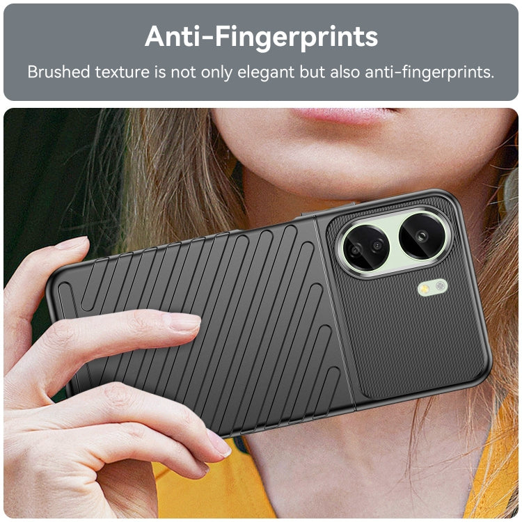 THUNDER Ochranný kryt pre Xiaomi Redmi 13C - čierny