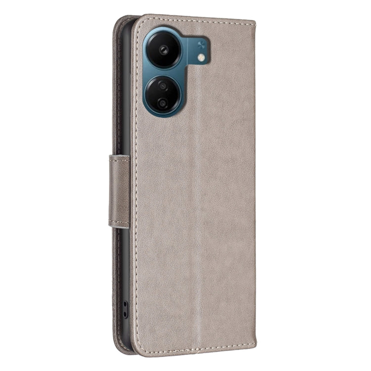 BUTTERFLY Knižkové puzdro pre Xiaomi Redmi 13C - sivé