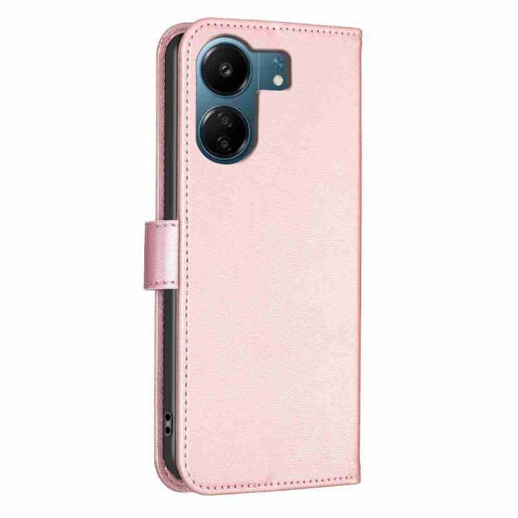 LEAF Knižkové puzdro pre Xiaomi Redmi 13C - ružové