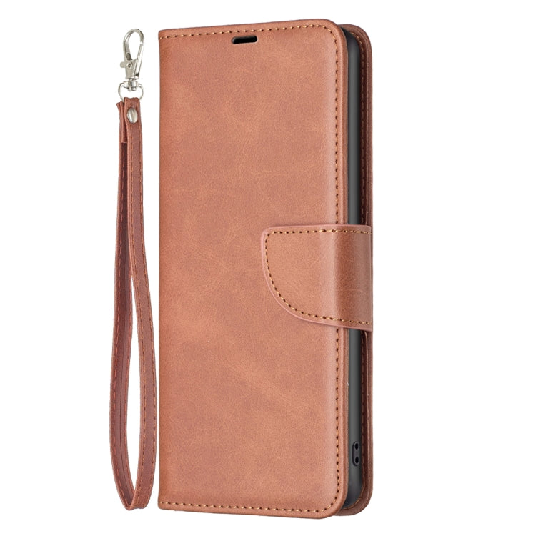 LAMBSKIN Knižkové puzdro pre Xiaomi Redmi 13C - hnedé