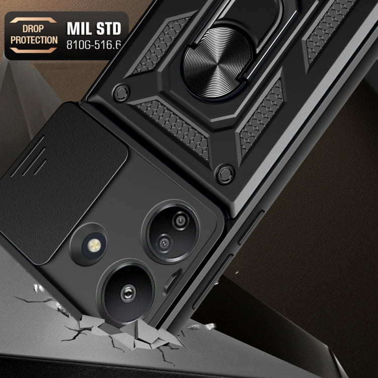 SLIDING ARMOR Tvrdený kryt pre Xiaomi Redmi 13C - zlatý