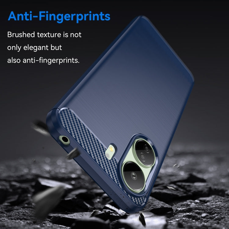CARBON Zadný obal pre Xiaomi Redmi 13C - modrý