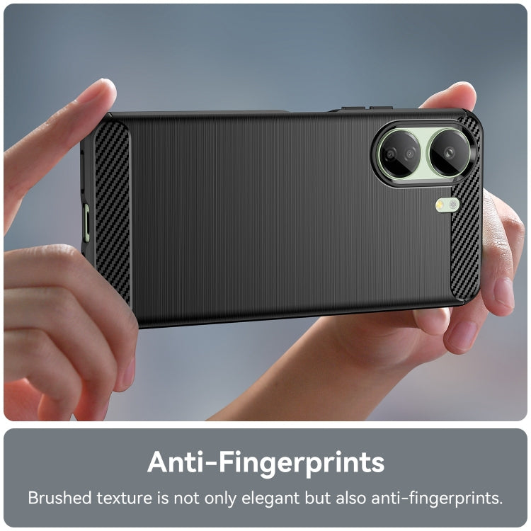 CARBON Zadný obal pre Xiaomi Redmi 13C - čierny